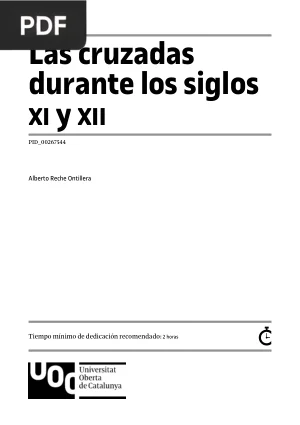 Las cruzadas durante los siglos XI y XII
