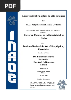 Láseres de fibra óptica de alta potencia