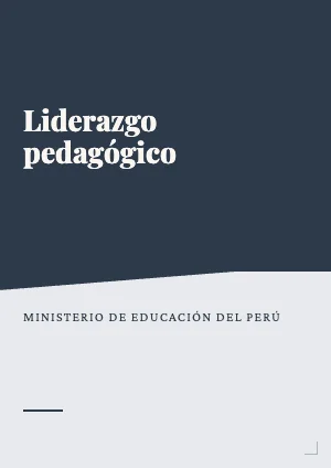 Liderazgo pedagógico