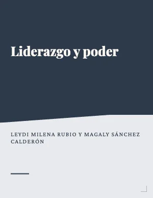 Liderazgo y poder