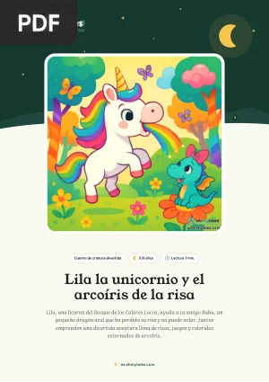 Lila la unicornio y el arcoíris de la risa