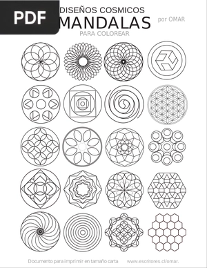 Mandalas para Colorear: diseños cósmicos
