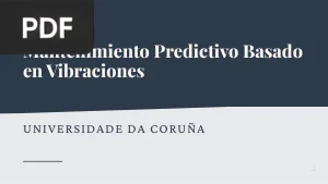 Mantenimiento Predictivo Basado en Vibraciones
