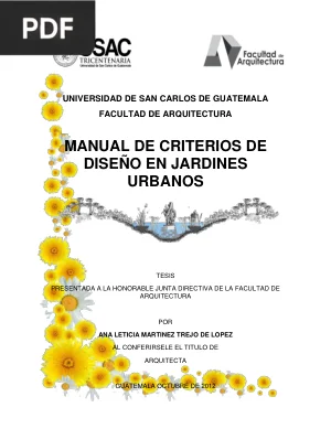 Manual de Criterios de Diseño en Jardines Urbanos