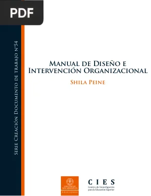 Manual de diseño e intervención organizacional