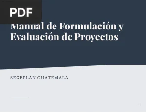 Manual de Formulación y Evaluación de Proyectos