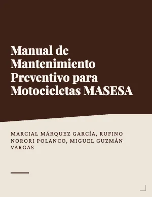 Manual de mantenimiento preventivo para motocicletas MASESA