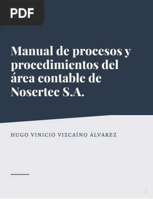 Manual de procesos y procedimientos del área contable de Nosertec S.A.