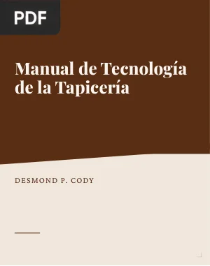 Manual de tecnología de la tapicería