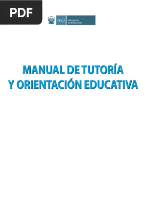 Manual de tutoría y orientación educativa