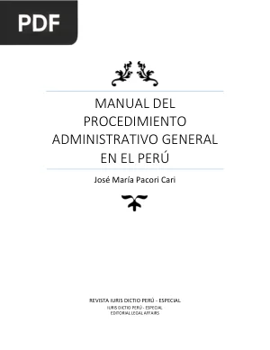 Manual del procedimiento administrativo general