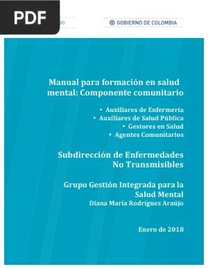Manual para formación en salud mental: componente comunitario