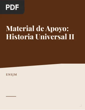 Material de apoyo, Historia Universal II
