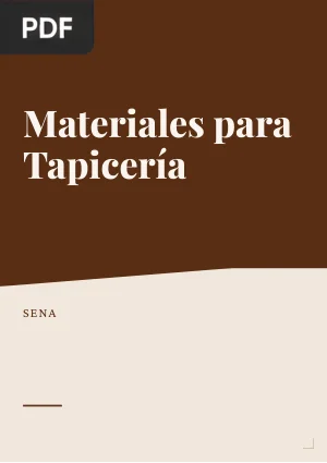 Materiales para Tapicería