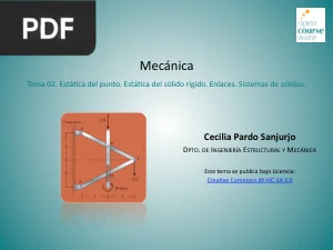 Mecánica. Estática del punto y del sólido rígido