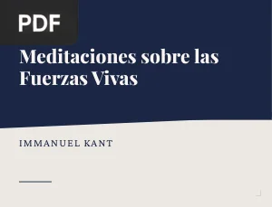 Meditaciones sobre la Verdadera Estimación de las Fuerzas Vivas