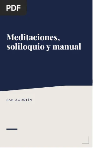 Meditaciones, soliloquio y manual