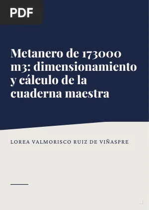 Metanero de 173000 m3: dimensionamiento y cálculo de la cuaderna maestra