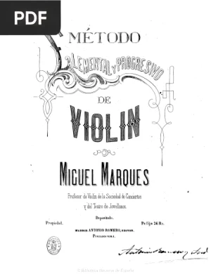 Método elemental y progresivo de violín