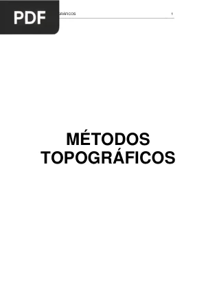 Métodos topográficos