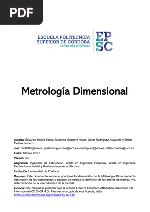 Metrología Dimensional