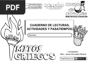 Mitos griegos: cuaderno de lecturas, actividades y pasatiempos