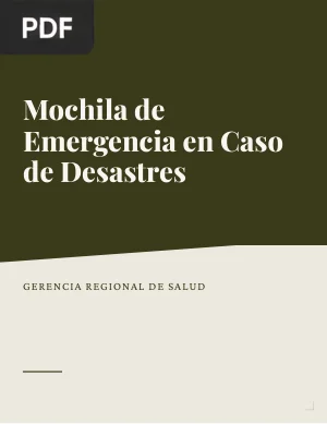 Mochila de Emergencia en Caso de Desastres