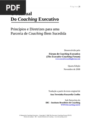 O Manual Do Coaching Executivo
