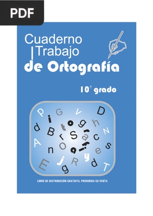 Ortografía, Cuaderno de trabajo