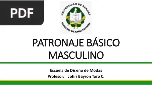 Patronaje Básico Masculino