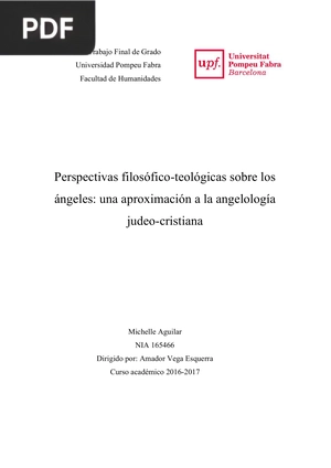 Perspectivas filosofico-teológicas sobre los ángeles: una aproximación a la angelología judeo-cristiana