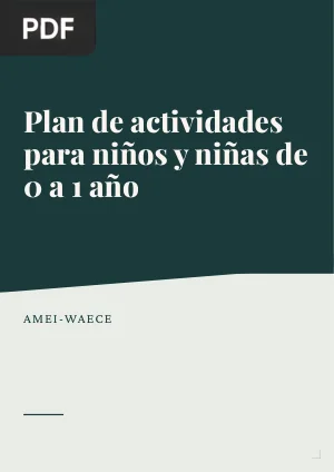 Plan de actividades para niños y niñas de 0 a 1 año