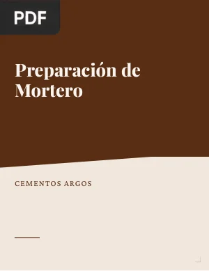 Preparación de Mortero