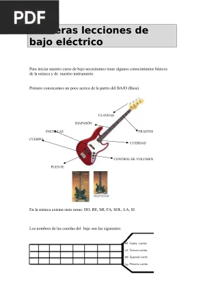 Primeras lecciones de bajo eléctrico