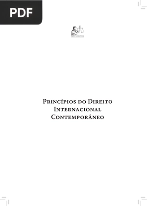 Princípios do Direito Internacional Contemporâneo