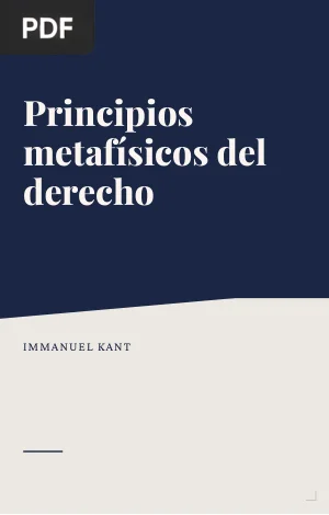 Principios metafísicos del derecho