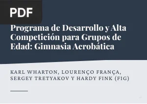 Programa de Desarrollo y Alta Competición para Grupos de Edad: Gimnasia Acrobática