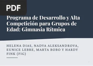 Programa de Desarrollo y Alta Competición para Grupos de Edad: Gimnasia Rítmica
