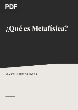 ¿Qué es Metafísica?