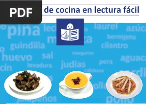 Recetario de cocina en lectura fácil