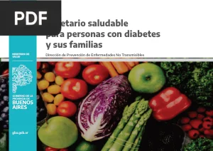 Recetario saludable para personas con diabetes y sus familias