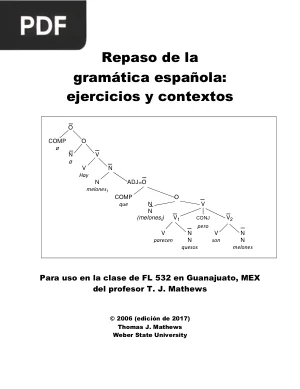 Repaso de la gramática española: ejercicios y contextos