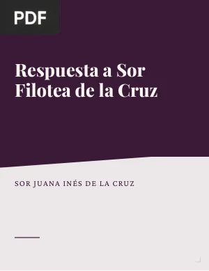 Respuesta a Sor Filotea de la Cruz