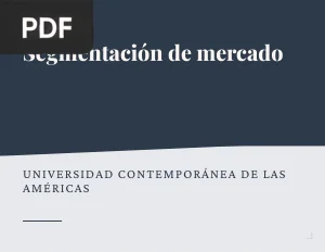 Segmentación de mercado