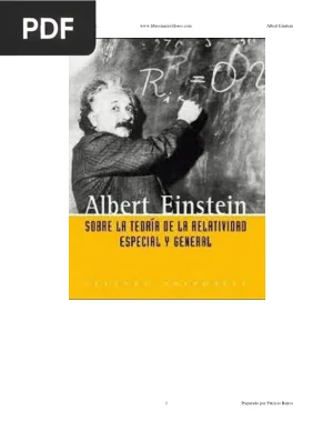 Sobre la Teoría de la Relatividad Especial y General
