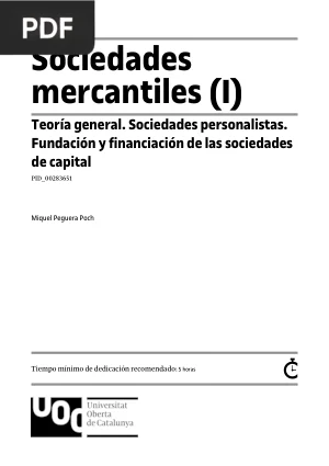 Sociedades Mercantiles I