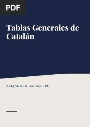 Tablas generales de catalán