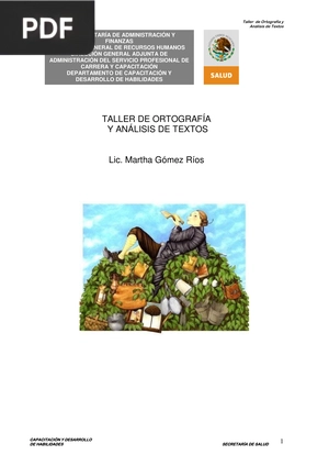 Taller de ortografía y análisis de textos