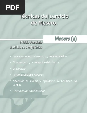 Técnicas del Servicio de Mesero