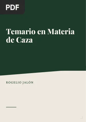 Temario en materia de caza